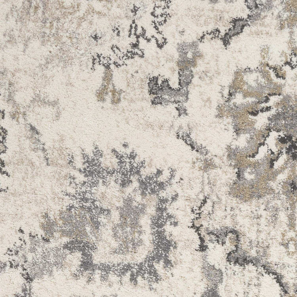 3' X 5' Ivory Floral Distressed Area Rug - Homeroots - Flyclothing LLC