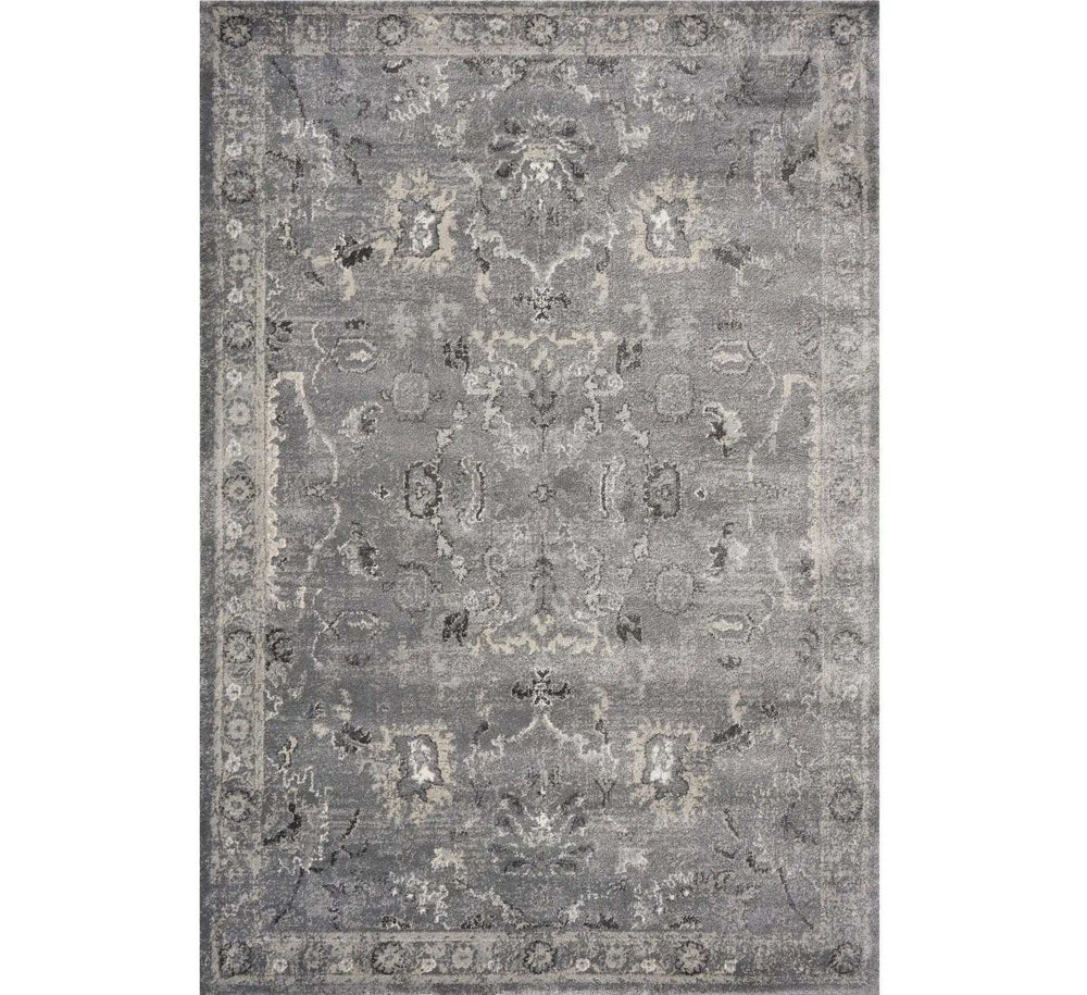 3' X 5' Gray Floral Area Rug - Homeroots - Flyclothing LLC