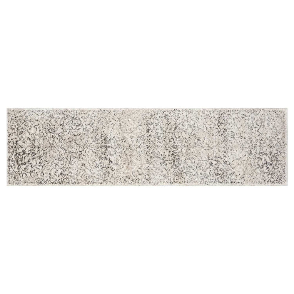 8' Runner Ivory Floral Runner Rug - Homeroots - Flyclothing LLC