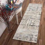 7' Natural Abstract Runner Rug - Homeroots - Flyclothing LLC