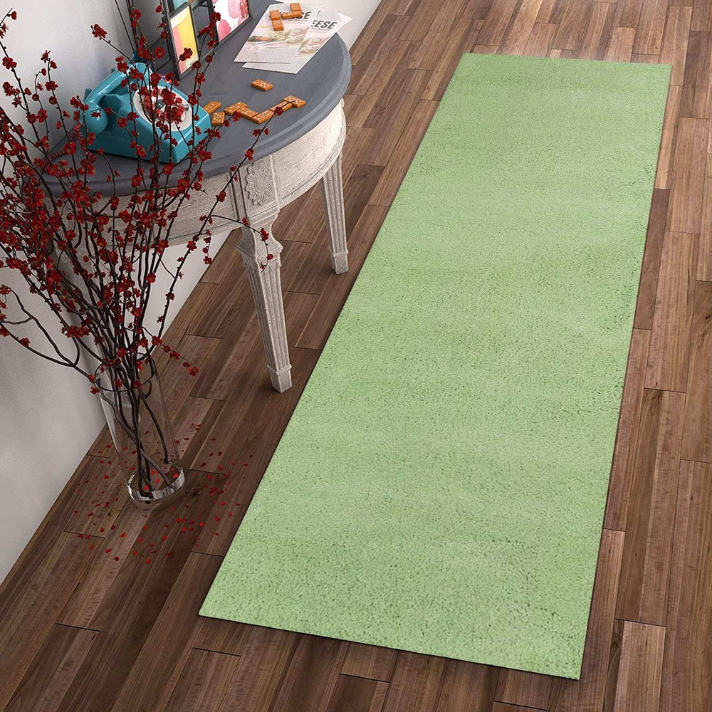 2' X 7' Spearmint Green Plain Runner Rug - Homeroots - Flyclothing LLC