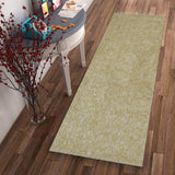 8' Yellow Heather Indoor Shag Runner Rug - Homeroots - Flyclothing LLC