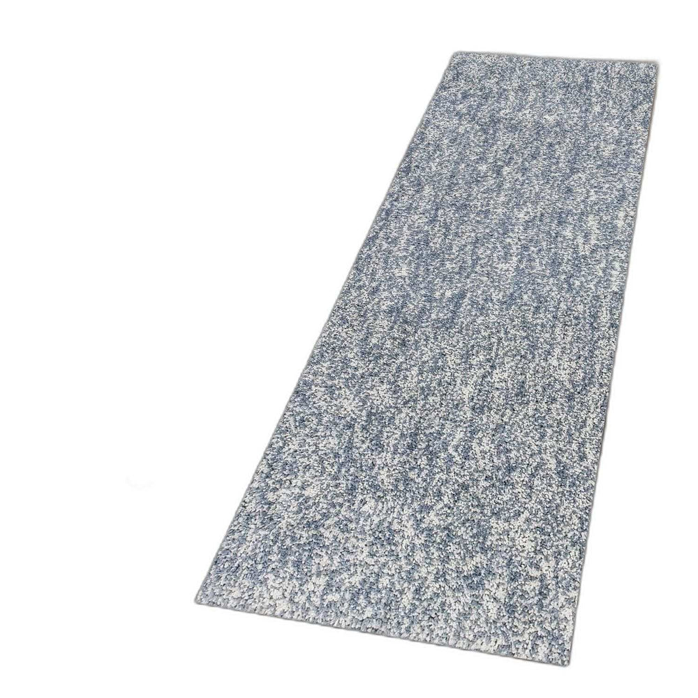 8' Slate Heather Plain Runner Rug - Homeroots - Flyclothing LLC