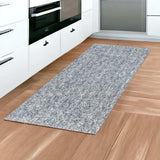 8' Slate Heather Plain Runner Rug - Homeroots - Flyclothing LLC