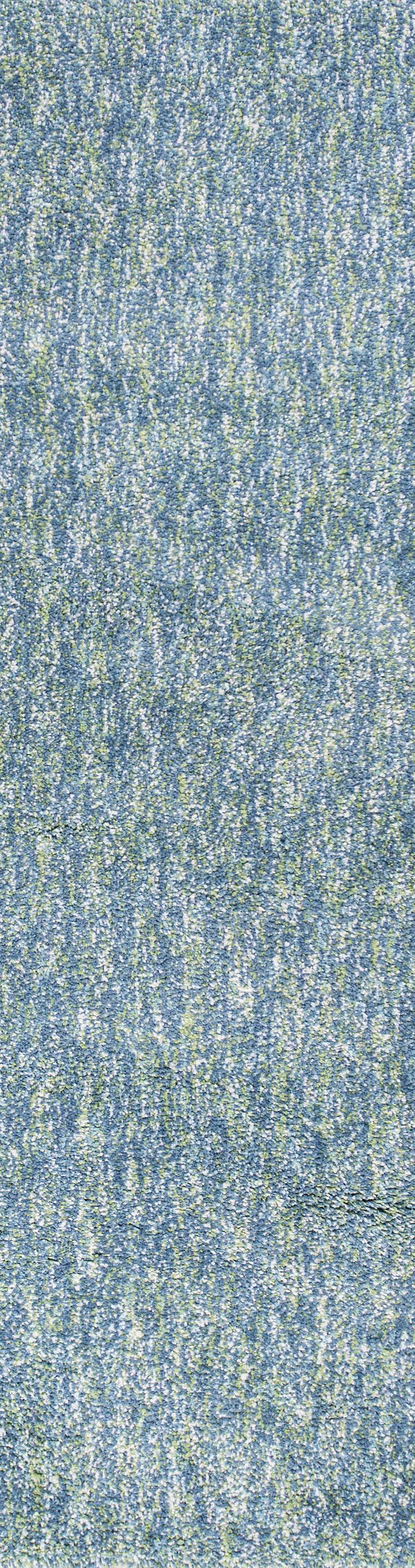 8' Seafoam Heather Indoor Shag Runner Rug - Homeroots - Flyclothing LLC