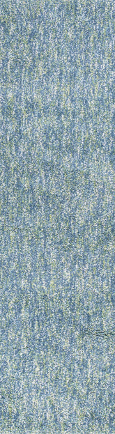 8' Seafoam Heather Indoor Shag Runner Rug - Homeroots - Flyclothing LLC