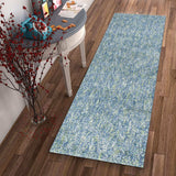 8' Seafoam Heather Indoor Shag Runner Rug - Homeroots - Flyclothing LLC