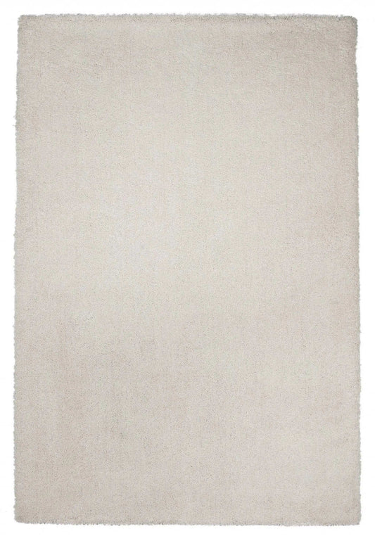 8' Ivory Indoor Shag Runner Rug - Homeroots - Flyclothing LLC