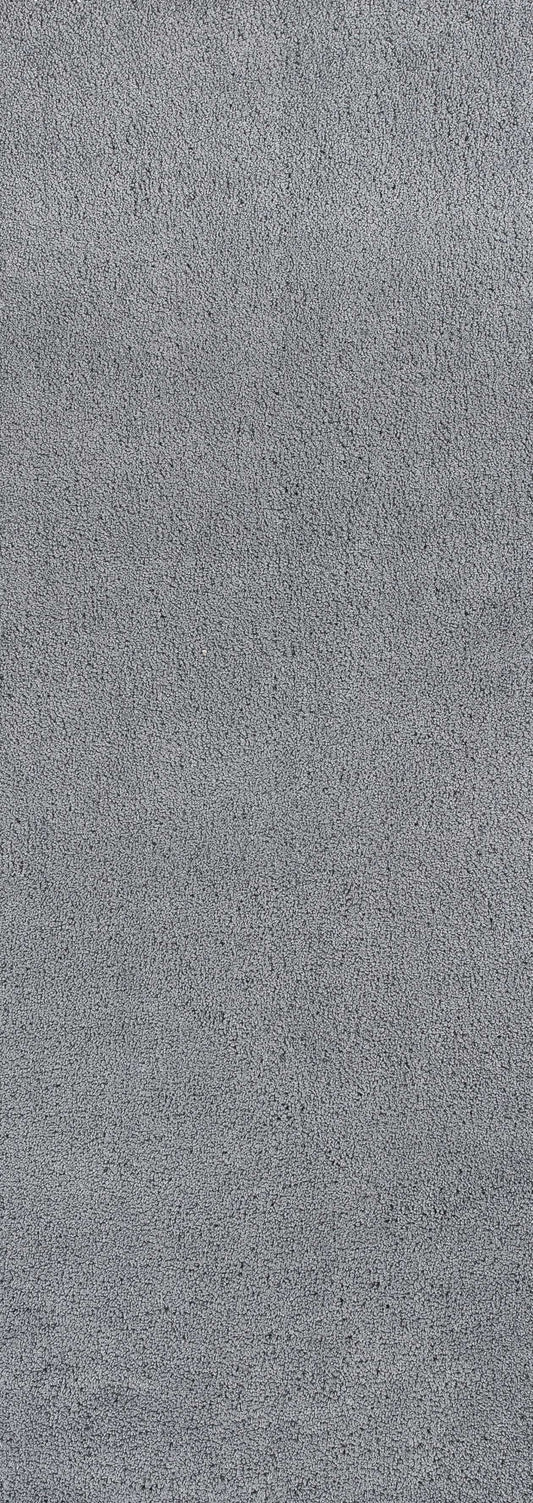 8' Grey Indoor Shag Runner Rug - Homeroots - Flyclothing LLC