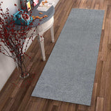 8' Grey Indoor Shag Runner Rug - Homeroots - Flyclothing LLC