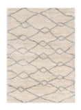 4' X 6' Ivory Grey Machine Woven Chain Link Indoor Area Rug - Homeroots - Flyclothing LLC