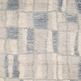 4' X 6' Ivory Blue Machine Woven Abstract Blocks Indoor Area Rug - Homeroots - Flyclothing LLC
