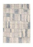 4' X 6' Ivory Blue Machine Woven Abstract Blocks Indoor Area Rug - Homeroots - Flyclothing LLC