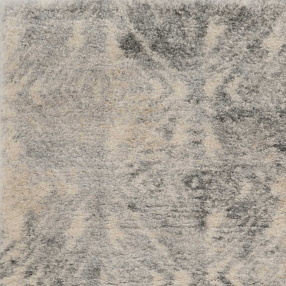 4' X 6' Gray and Ivory Damask Area Rug - Homeroots - Flyclothing LLC