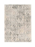 4' X 6' Gray and Ivory Damask Area Rug - Homeroots - Flyclothing LLC