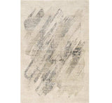 3' X 5' Gray and Ivory Abstract Worn Faded Area Rug - Homeroots - Flyclothing LLC