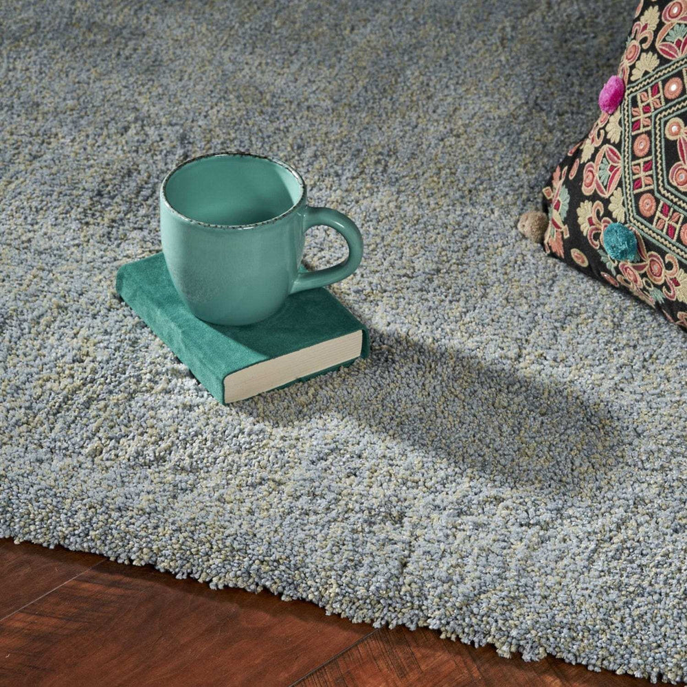 3' X 5' Blue Heather Plain Area Rug - Homeroots - Flyclothing LLC