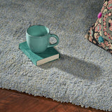 3' X 5' Blue Heather Plain Area Rug - Homeroots - Flyclothing LLC