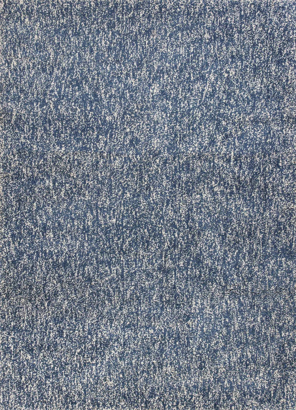 3' X 5' Indigo Ivory Heather Indoor Shag Rug - Homeroots - Flyclothing LLC