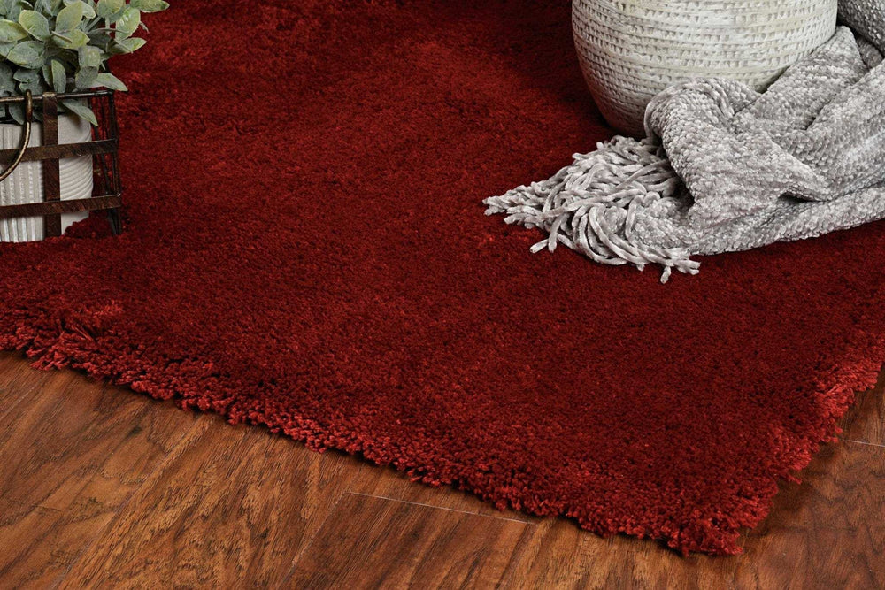 3' X 5' Red Indoor Shag Rug - Homeroots - Flyclothing LLC