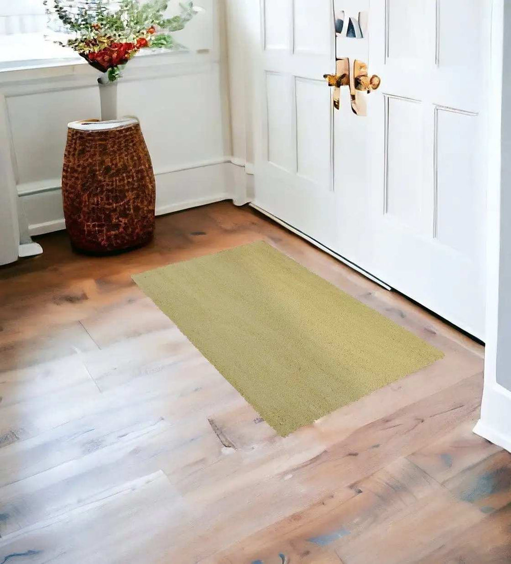 3' X 5' Canary Yellow Indoor Shag Rug - Homeroots - Flyclothing LLC