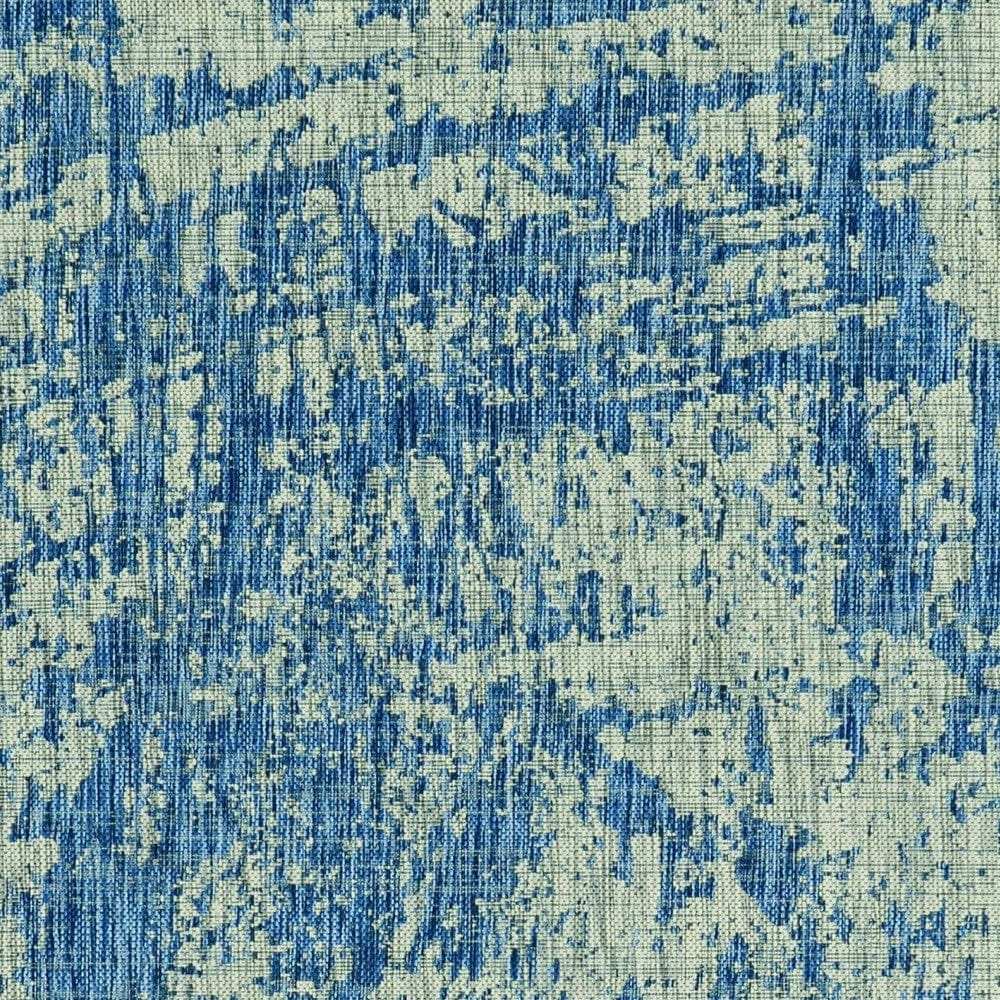 5' X 8' Blue and Green Abstract Indoor Outdoor Area Rug - Homeroots - Flyclothing LLC