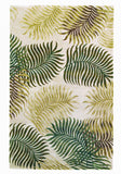 2' X 4' Natural Fern Leaves Wool Area Rug - Homeroots - Flyclothing LLC