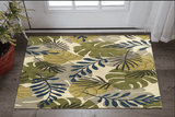 3' X 4' Ivory Hand Tufted Oversized Tropical Leaves Indoor Area Rug - Homeroots - Flyclothing LLC