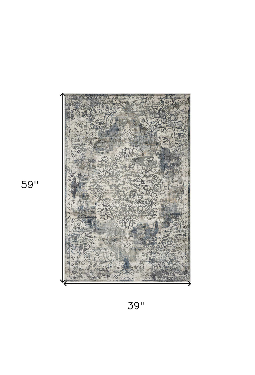 3' X 5' Ivory Area Rug - Homeroots - Flyclothing LLC