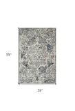 3' X 5' Ivory Area Rug - Homeroots - Flyclothing LLC