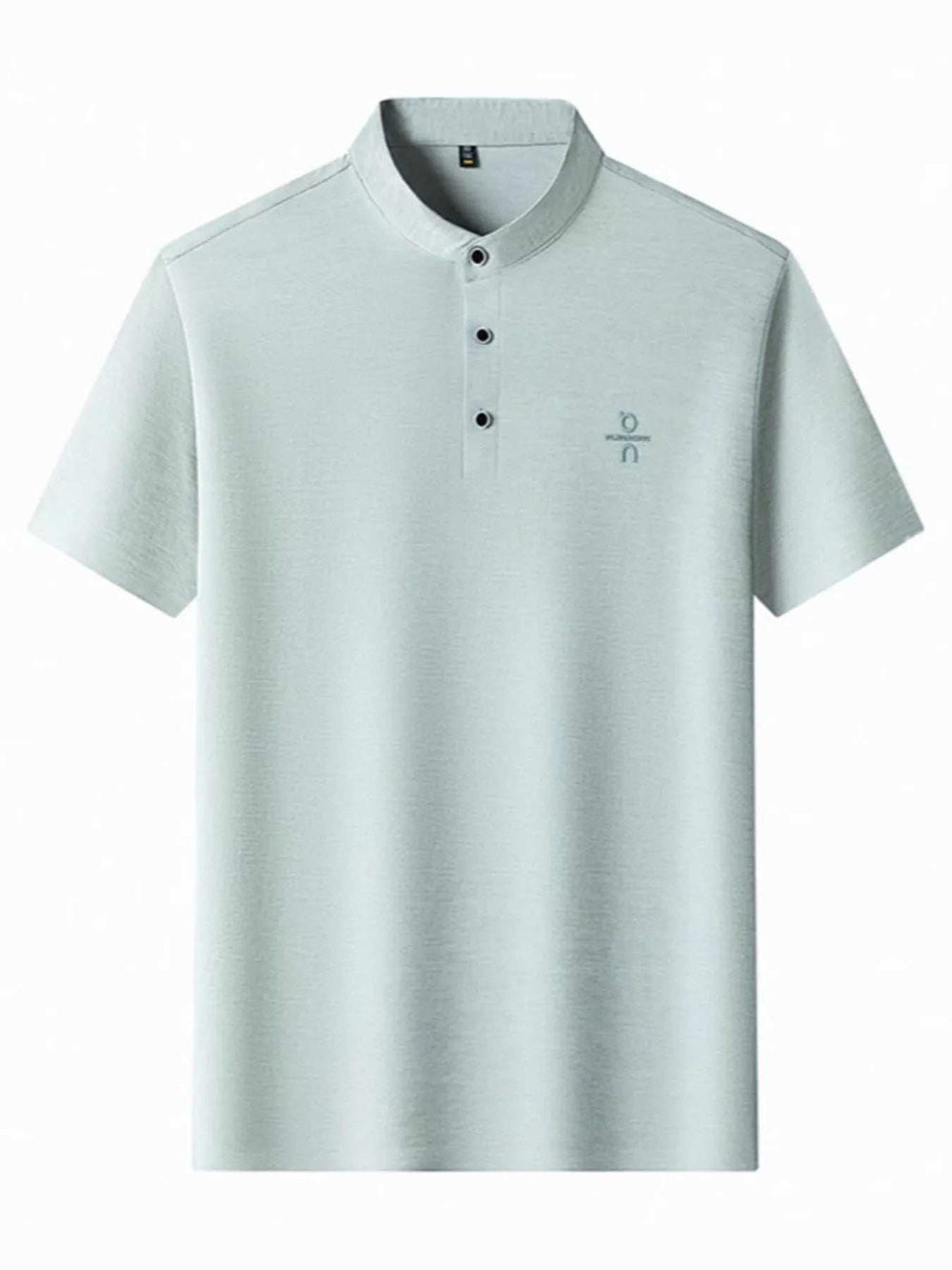 Men's Plus Size Button Detail Short Sleeve Polo - Trendsi - Flyclothing LLC