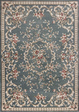 5' X 8' Slate Blue Floral Indoor Area Rug - Homeroots - Flyclothing LLC