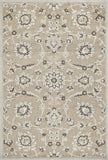 5' X 8' Gray and Ivory Floral Indoor Outdoor Area Rug - Homeroots - Flyclothing LLC