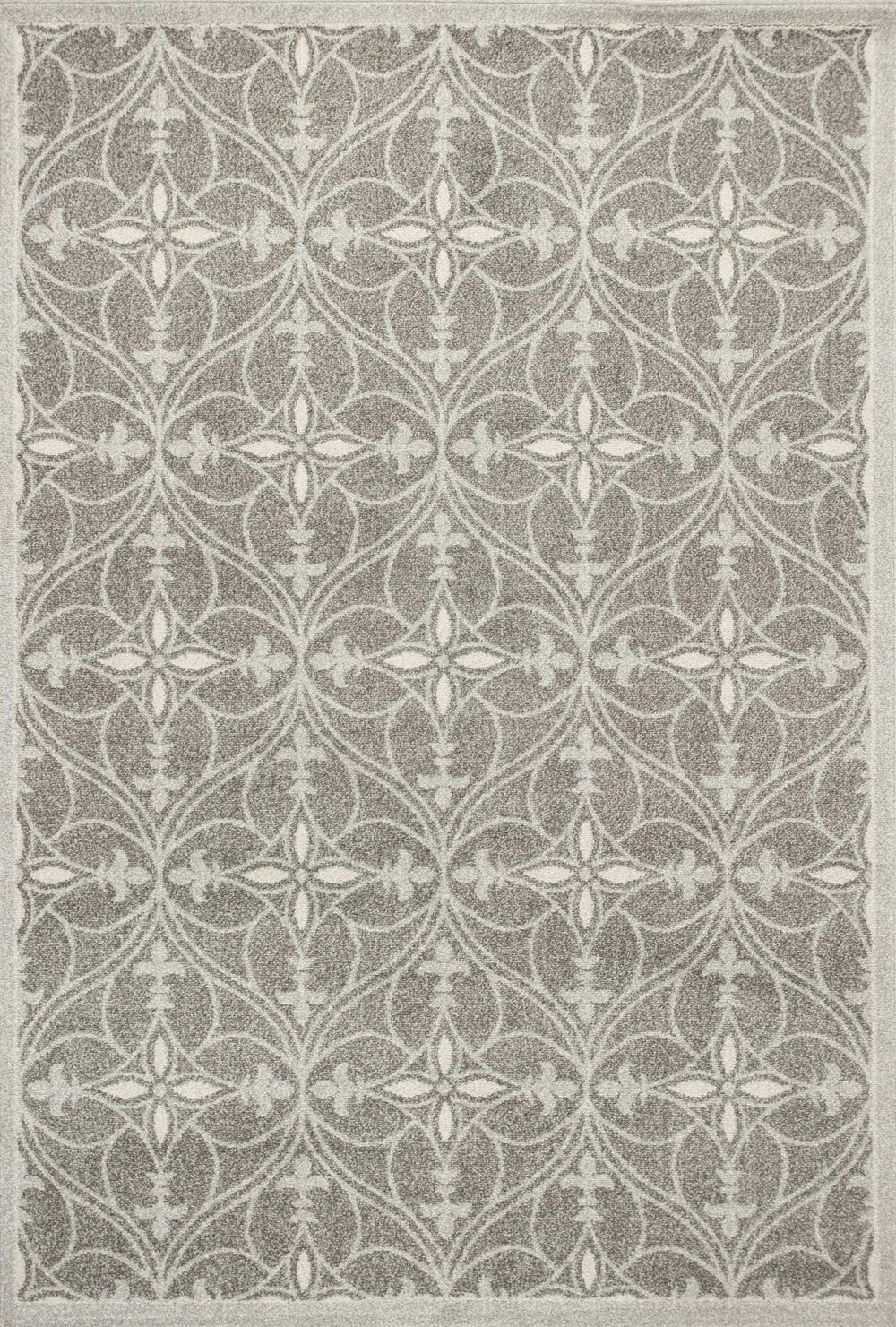 5' X 8' Gray Moroccan Indoor Outdoor Area Rug - Homeroots - Flyclothing LLC