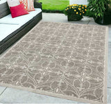 5' X 8' Gray Moroccan Indoor Outdoor Area Rug - Homeroots - Flyclothing LLC