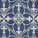 5' X 8' Denim Classical Pattern Uv Treated Area Rug - Homeroots - Flyclothing LLC
