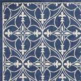 5' X 8' Denim Classical Pattern Uv Treated Area Rug - Homeroots - Flyclothing LLC