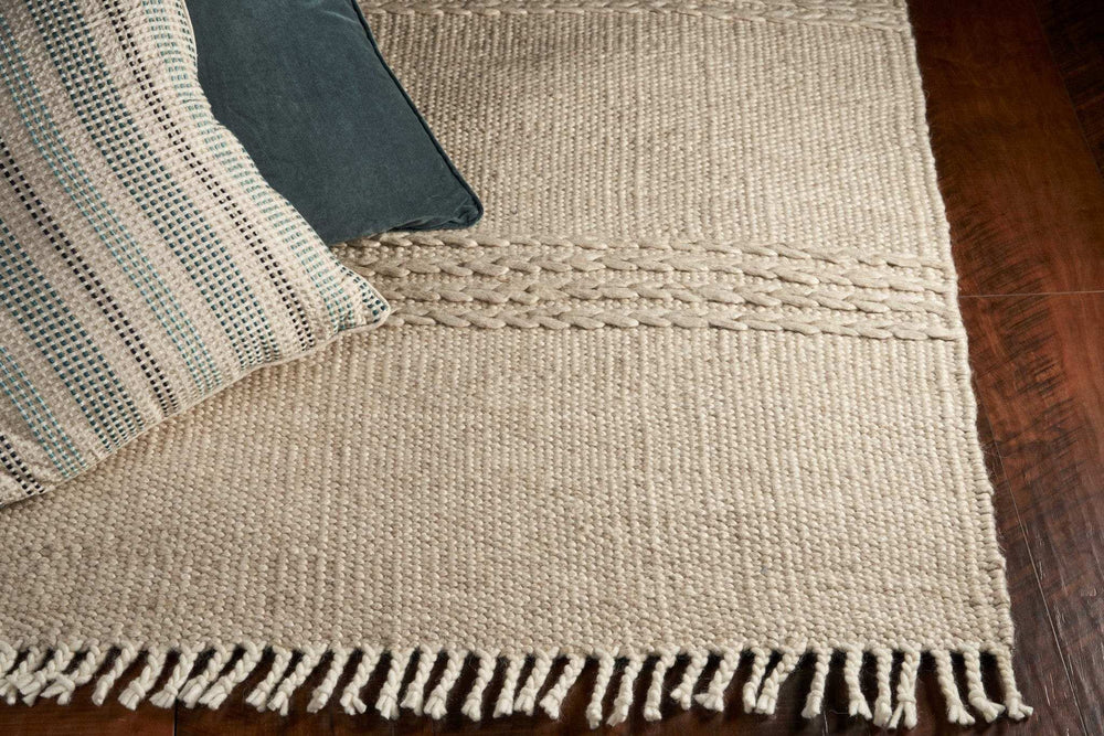 3' X 5' Natural Wool Hand Woven Area Rug - Homeroots - Flyclothing LLC