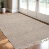 3' X 5' Natural Wool Hand Woven Area Rug - Homeroots - Flyclothing LLC