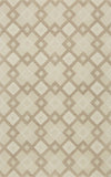 2' X 7' Ivory Diamond Tiles Wool Runner Rug - Homeroots - Flyclothing LLC