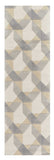 2' X 7' Ivory Or Grey Geometric Wool Runner Rug - Homeroots - Flyclothing LLC