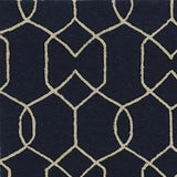7' X 7' Navy Blue Hand Hooked Area Rug - Homeroots - Flyclothing LLC