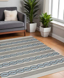7' X 7' Ivory Tribal Hand Hooked Area Rug - Homeroots - Flyclothing LLC