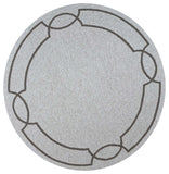 7' Round Ivory Round Indoor Outdoor Area Rug - Homeroots - Flyclothing LLC