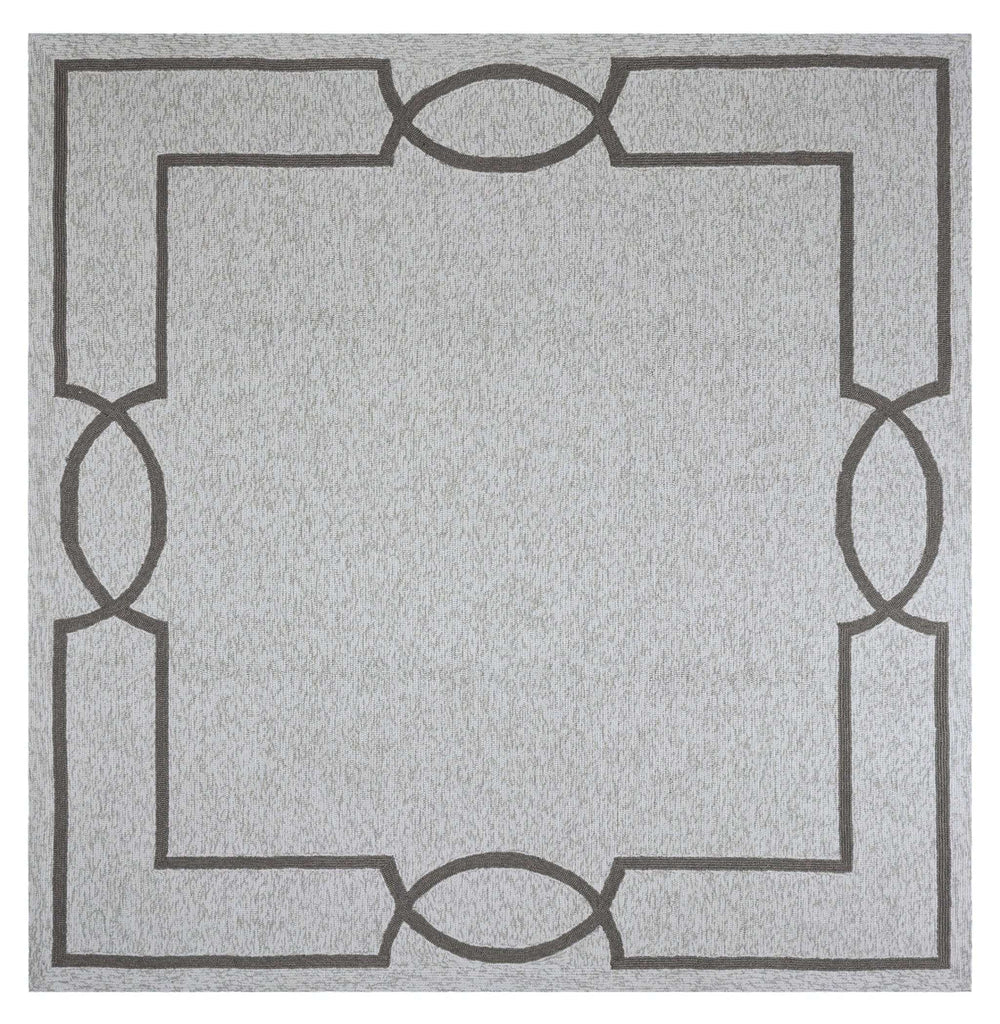 7' X 7' Oatmeal Ivory Geometric Hand Hooked Area Rug - Homeroots - Flyclothing LLC
