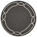 7' Round Onyx Round Indoor Outdoor Area Rug - Homeroots - Flyclothing LLC