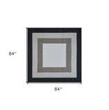 7' X 7' Gray Geometric Hand Hooked Area Rug - Homeroots - Flyclothing LLC