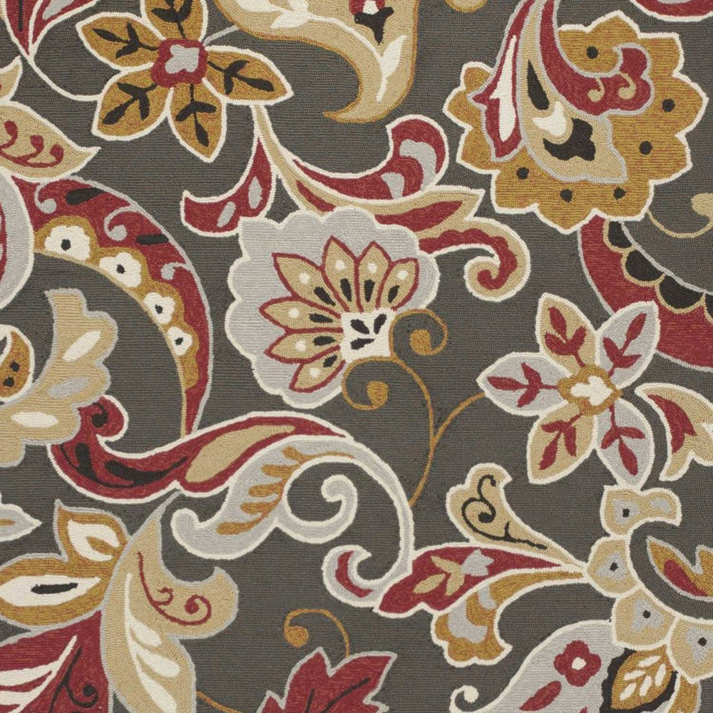 7' Taupe Round Hand Tufted Area Rug With UV Protection - Homeroots - Flyclothing LLC