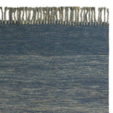 5' X 8' Blue and Ivory Wool Ombre Hand Woven Area Rug - Homeroots - Flyclothing LLC