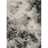 7' X 10' Silver Machine Woven Abstract Indoor Area Rug - Homeroots - Flyclothing LLC